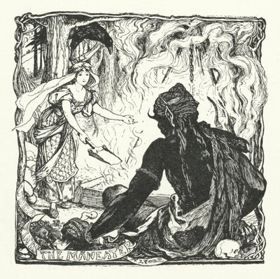 ウデアが見つけたマネイター（彫刻 作： Henry Justice Ford