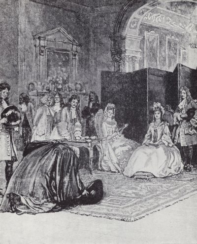アン女王の即位を発表するバーネット司教 作： Henry Marriott (after) Paget