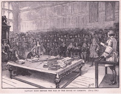 下院議員の前のキッド船長、AD 1701 作： Henry Marriott Paget