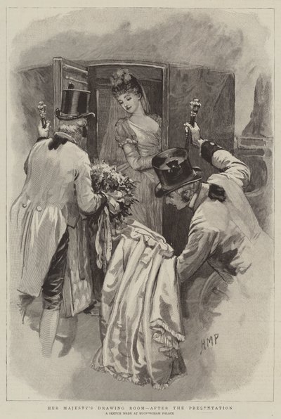 プレゼンテーション後の女王陛下の応接室 作： Henry Marriott Paget