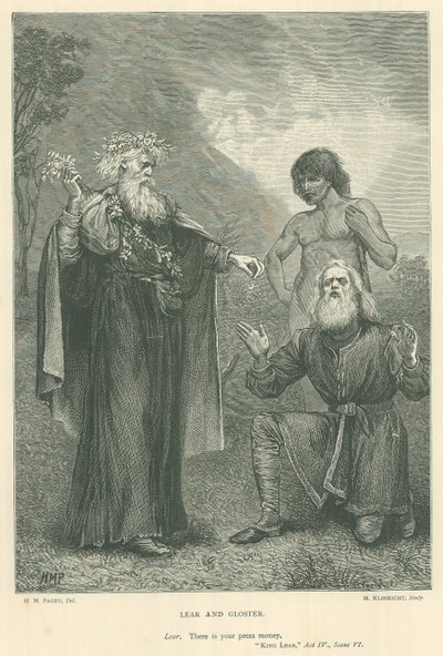 リア王のイラスト 作： Henry Marriott Paget