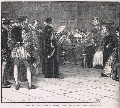 彼女の運命の親密さを受けているスコットランドのメアリー女王 作： Henry Marriott Paget