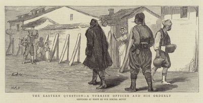 東方の質問、トルコの将校とその秩序 作： Henry Marriott Paget