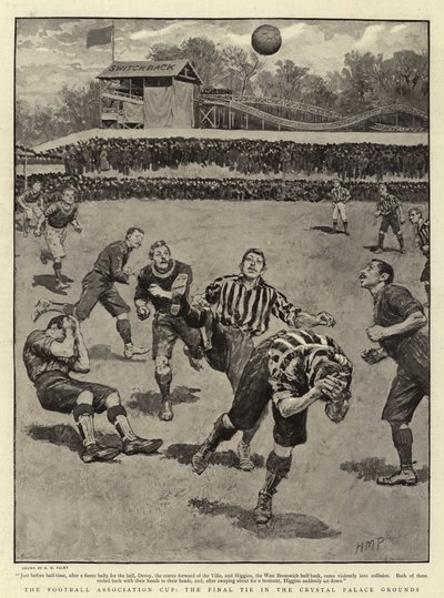 Crystal Association Groundsでの最後の引き分けであるFootball Association Cup 作： Henry Marriott Paget