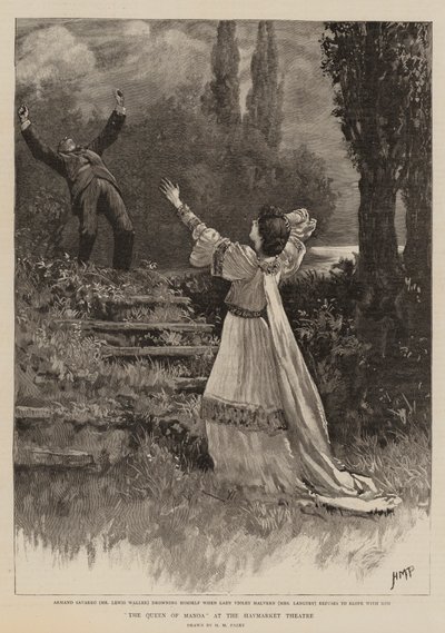 ヘイマーケットシアターでのマノアの女王 作： Henry Marriott Paget