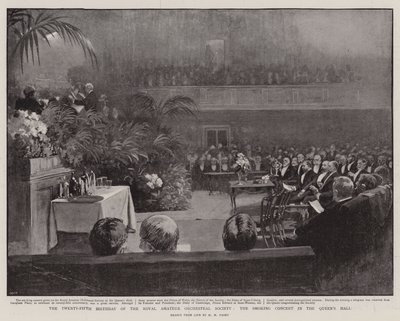 王立アマチュア管弦楽協会の25歳の誕生日、クイーンズホールでの喫煙コンサート 作： Henry Marriott Paget
