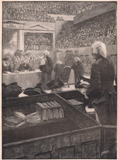 ウォーレンヘイスティングスAD 1788の裁判 作： Henry Marriott Paget