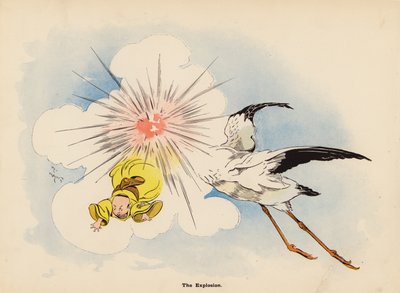日本人形の冒険』挿絵（カラーリトグラフ） 作： Henry Mayer
