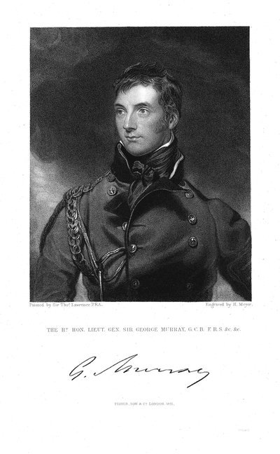 ジョージマレー1772-1846、スコットランドの将軍と政治家、1831年 作： Henry Meyer
