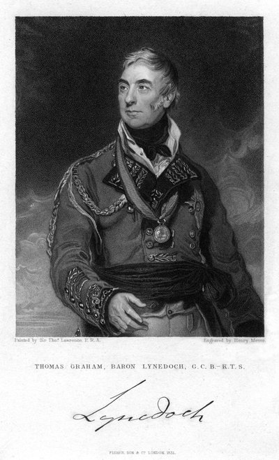 スコットランドの政治家兼兵士、1831年、最初の男爵リネドック、トーマスグラハム 作： Henry Meyer