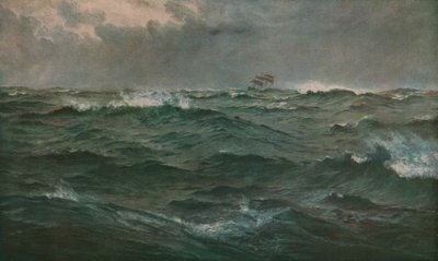 地中海の荒天、1874、c1930。 作： Henry Moore