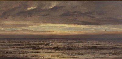 海辺の夕暮れ 作： Henry Moore