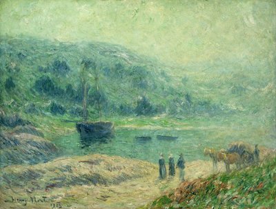 ブルターニュの入り江。ブルターニュの入り江、1903 作： Henry Moret