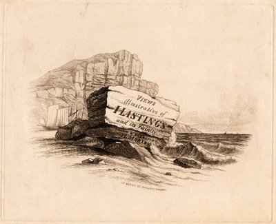 "Vistas / ilustrativas de / Hastings / e seus arredores / Desenhado e gravado / por H. Morton 15 Eaton St. Pimlico, Londres" [Página de título] 作： Henry Morton