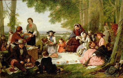 ピクニック、1857 作： Henry Nelson ONeil