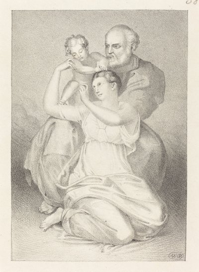 ミケランジェロの聖家族 作： Henry Noel Humphreys after John Flaxman