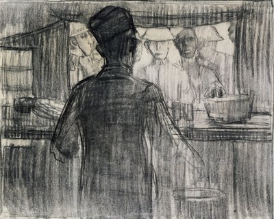第一次世界大戦中のA.R.C.社員食堂 作： Henry Ossawa Tanner