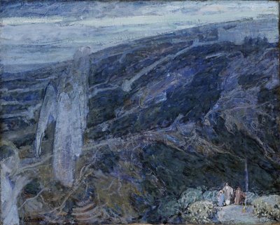 羊飼いたちの前に現れた天使たち 作： Henry Ossawa Tanner