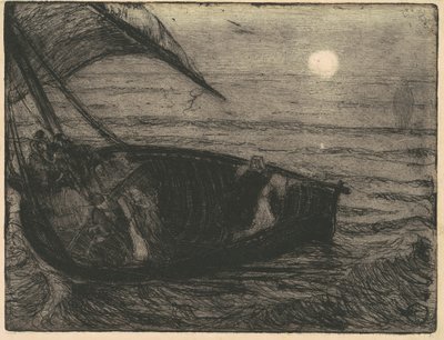 水の上を歩くキリスト 作： Henry Ossawa Tanner