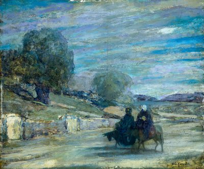 エジプトへの飛行、1921年 作： Henry Ossawa Tanner