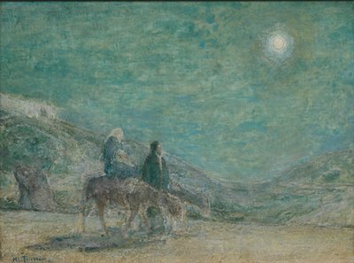 エジプトへの飛行、約。 1916年。 作： Henry Ossawa Tanner