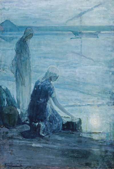 ブルラッシュのモーセ、1921年。 作： Henry Ossawa Tanner