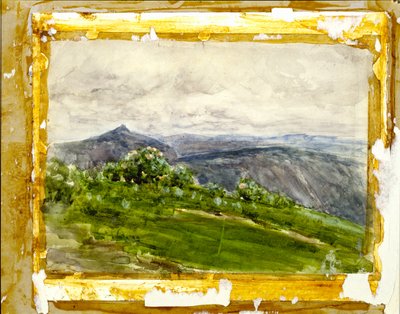 山の風景、ハイランズ、ノースカロライナ州 作： Henry Ossawa Tanner