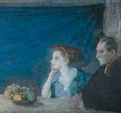 アサートン・カーティス夫妻の肖像、静物画、日付不明 作： Henry Ossawa Tanner
