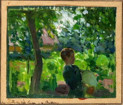 バグパイプレッスンのための勉強 作： Henry Ossawa Tanner