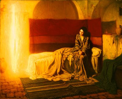 受胎告知、1898 作： Henry Ossawa Tanner