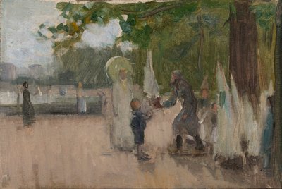 ボートを借りた男、nd。 作： Henry Ossawa Tanner