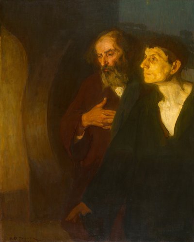 墓の二人の弟子、c。 1906年。 作： Henry Ossawa Tanner