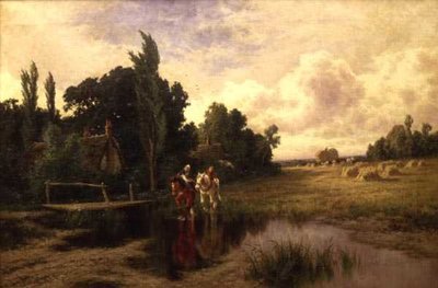 Across the Stream（油彩・キャンバス 作： Henry Parker