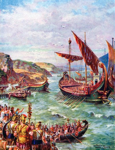 紀元前410年、1920年にローマが解任された後、イギリス人からローマ人が出国した 作： Henry Payne