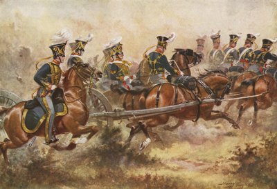 王立馬砲、c1832 作： Henry Payne