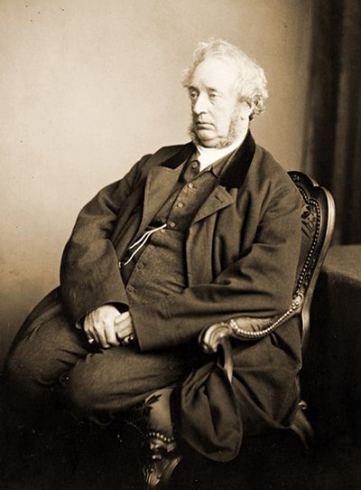 ヒューウェルチダイアモンド博士の肖像、1869年（セピア写真） 作： Henry Peach Robinson