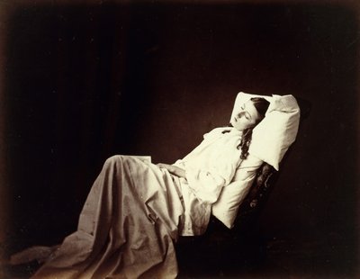 彼女は愛を語らなかった、1857年。 作： Henry Peach Robinson