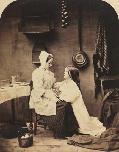 彼女は家に帰り、母親にすべてを話します, 1858. 作： Henry Peach Robinson