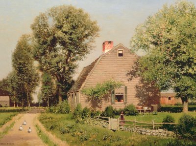ターンパイクの古いホームステッド、1889年 作： Henry Pember Smith