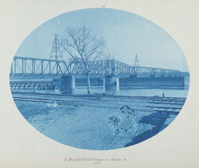 CM。 & セントルイス P. アイオワ州サブラの RR 橋。 作： Henry Peter Bosse