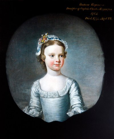 少女としてのバラバラ・レピントンの肖像、半分の長さ 作： Henry Pickering