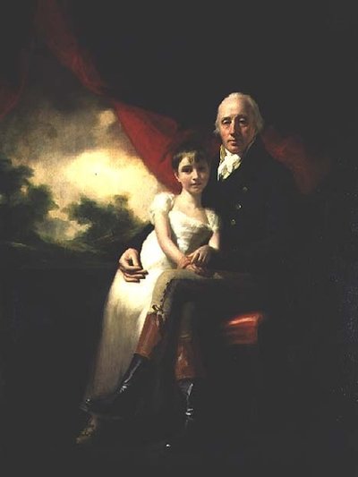 キッペンダヴィのジョン・スターリングとその娘ジェーン（油彩・キャンバス） 作： Henry Raeburn