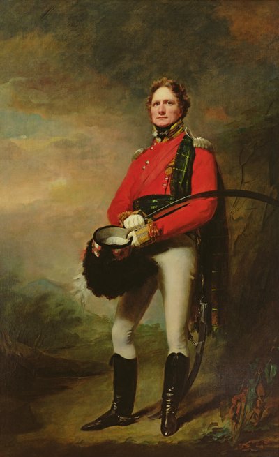 ジェームズリーハーヴェイ少佐（c.1780-1848） 作： Henry Raeburn