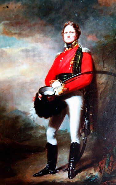 ジェームズ・リー・ハーヴェイ少佐 1820年頃 （油彩・キャンバス） 作： Henry Raeburn