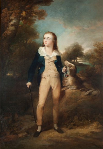 マスター・キャスカートと犬 1810年頃 油彩・カンヴァス 作： Henry Raeburn