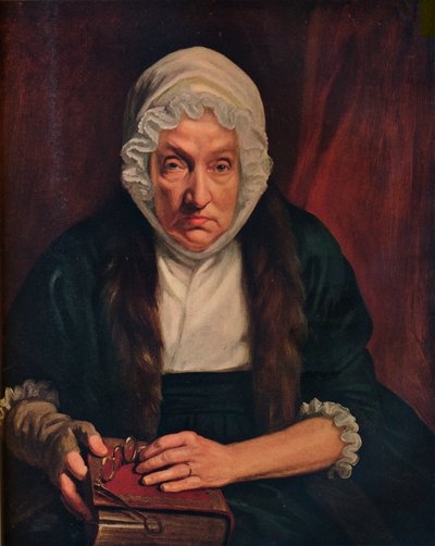 本の肖像画。ブシェル夫人、17世紀、1914年 作： Henry Raeburn