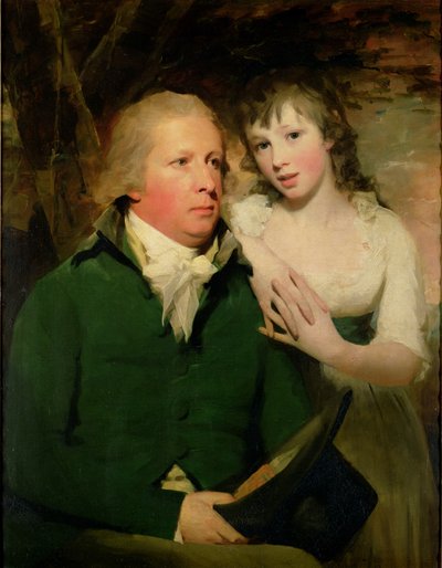 アレクサンダー・ドン卿と娘のエリザベス 作： Henry Raeburn