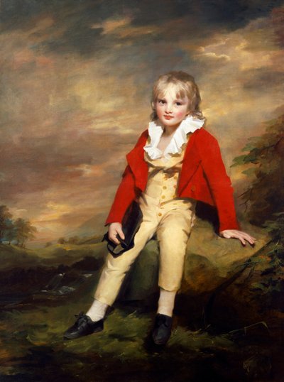 少年時代のサー・ジョージ・シンクレア (キャンバスに油彩) 作： Henry Raeburn