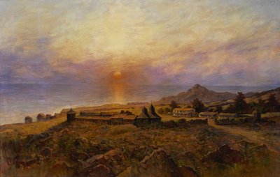 フォートロス。ロシア系アメリカ人会社の和解、c。 1880 作： Henry Raschen
