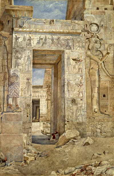 フィラエの遺跡、1894 作： Henry Roderick Newman